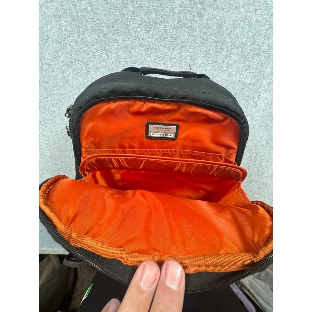 Briggs & Riley @work Medium Cargo Backpack Black Ballistic Nylon Laptop Bag